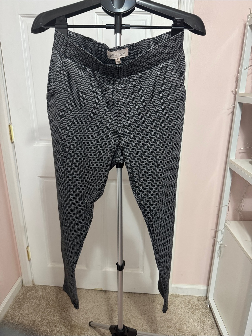 Philosophy Slim Gray Knit Joggers